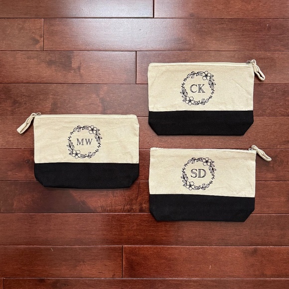 CUSTOM Canvas Makeup Bag - Picture 2 of 2